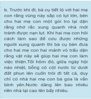 Bài tập trắc nghiệm Kể chuyện:  Sự tích hồ ba bể lớp 4 có đáp án