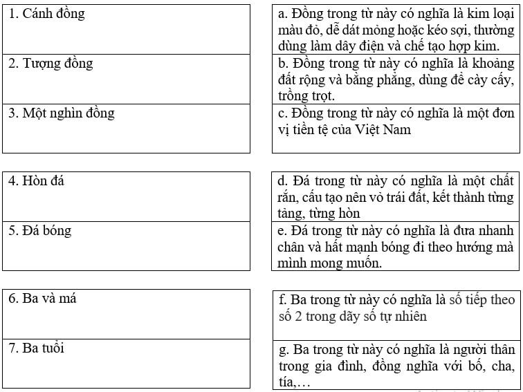 Bài tập trắc nghiệm Từ đồng âm và việc dùng từ đồng âm để chơi chữ lớp 5 có đáp án