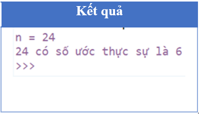 Bạn Hà viết chương trình ở Hình 2 để đếm xem số nguyên n nhập vào từ bàn phím