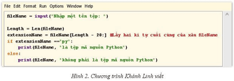 Tên tệp thường gồm hai phần: phần tên và phần mở rộng được ngăn cách nhau bởi dấu chấm