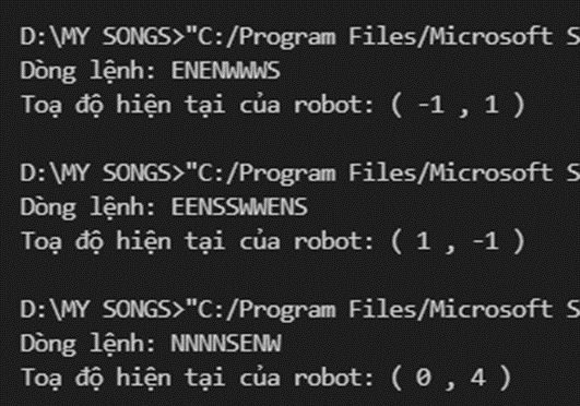 Tìm hiểu bài toán: Robot thám hiểm sao Hoả đang ở điểm có toạ độ (0;0)