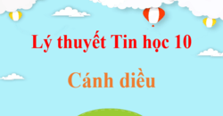 Tóm tắt Lý thuyết Tin học 10 Cánh diều hay, ngắn gọn