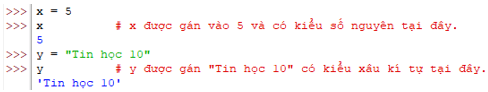 Lý thuyết Tin 10 Kết nối tri thức Bài 17: Biến và lệnh gán (ảnh 1)