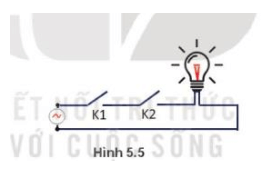 Trong mạch điện có các công tắc và bóng đèn, ta quy ước các công tắc đóng