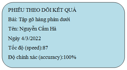 Tin học lớp 3 Bài 3: Em tập hàng phím cơ sở trên và dưới trang 29, 30