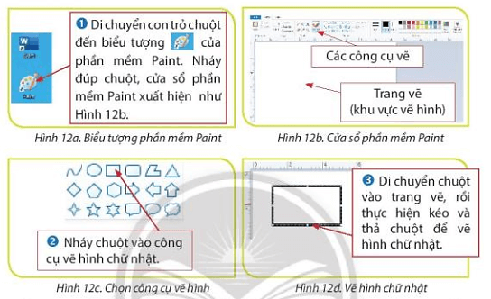 Tin học lớp 3 trang 22, 23 Thực hành