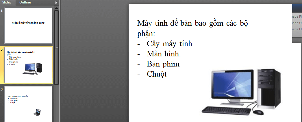 Tin học lớp 3 trang 82 Thực hành