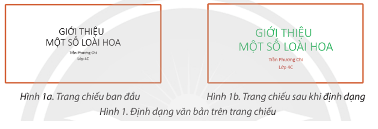 Tin học lớp 4 Chân trời sáng tạo Bài 10: Định dạng, tạo hiệu ứng cho trang chiếu