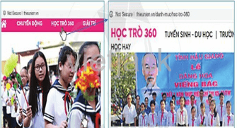 Truy cập trang web ở hình 1, quan sát và di chuyển thanh trượt phải