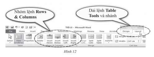 Trắc nghiệm Tin học 6 Bài 4 (có đáp án): Trình bày thông tin ở dạng bảng