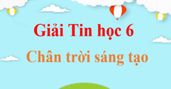 Tin học 6 Chân trời sáng tạo | Giải bài tập Tin học 6 hay, ngắn gọn | Soạn Tin 6