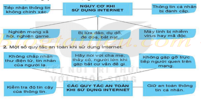 Lý thuyết Tin học 6 Bài 9: An toàn thông tin trên internet