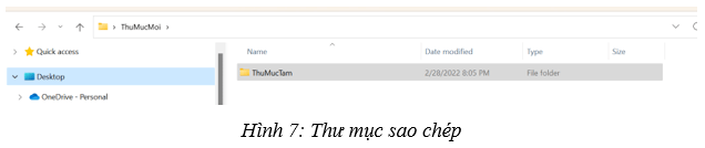 Sao chép tệp, thư mục