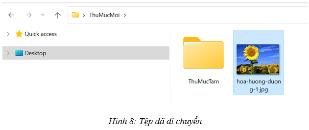 Di chuyển tệp, thư mục