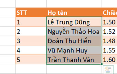 Thực hiện mỗi thao tác và trả lời câu hỏi