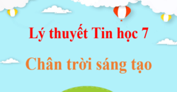 Lý thuyết Tin học 7 Chân trời sáng tạo (hay, ngắn gọn) | Kiến thức trọng tâm Tin 7