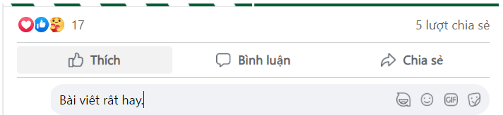 Bình luận, chia sẻ bài viết của bạn bè