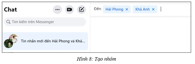 Em hãy trao đổi với bạn trong lớp và thực hiện tạo nhóm trên mạng xã hội để trao đổi