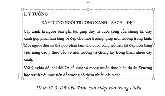 Lý thuyết Tin học 7 Kết nối tri thức Bài 12: Định dạng đối tượng trên trang chiếu