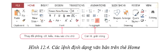 Lý thuyết Tin học 7 Kết nối tri thức Bài 12: Định dạng đối tượng trên trang chiếu