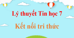 Lý thuyết Tin học 7 Kết nối tri thức (hay, ngắn gọn) | Kiến thức trọng tâm Tin 7