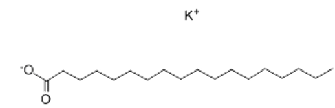 Phân tử khối của potassium stearate (chính xác nhất)