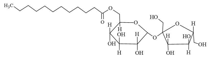 Phân tử khối của saccharose monolaurate (chính xác nhất)
