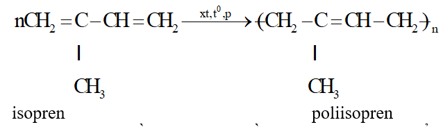 Isopren C5H8 : Tính chất hóa học, vật lí, điều chế, ứng dụng