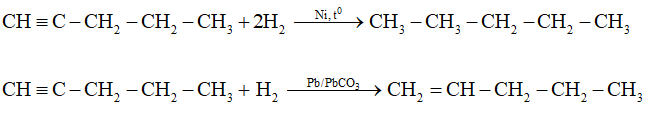 Tính chất của C5H8 (Pentyne)	