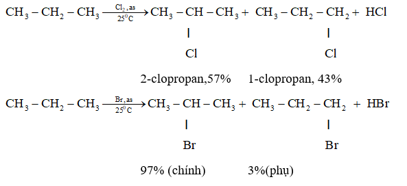 Tính chất hóa học của Propan C3H8