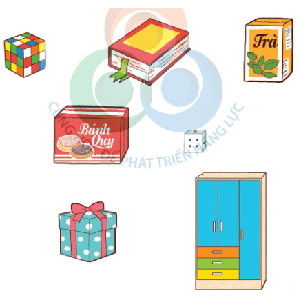 Toán lớp 1 Cùng học để phát triển Khối hộp chữ nhật, khối lập phương (trang 14)