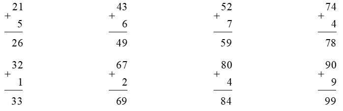 Toán lớp 1 Cùng học để phát triển Phép tính cộng dạng 23 + 4 (trang 44)