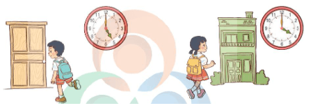 Toán lớp 1 Cùng học để phát triển Thực hành nói thời gian (trang 84)