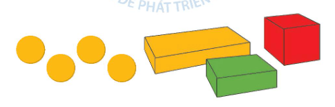 Toán lớp 1 Cùng học để phát triển Thực hành xếp, ghép hình (trang 16)