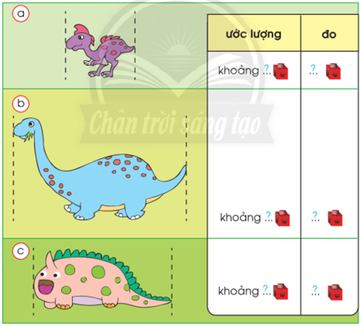 Toán lớp 1 Chân trời sáng tạo Đo độ dài (trang 136)
