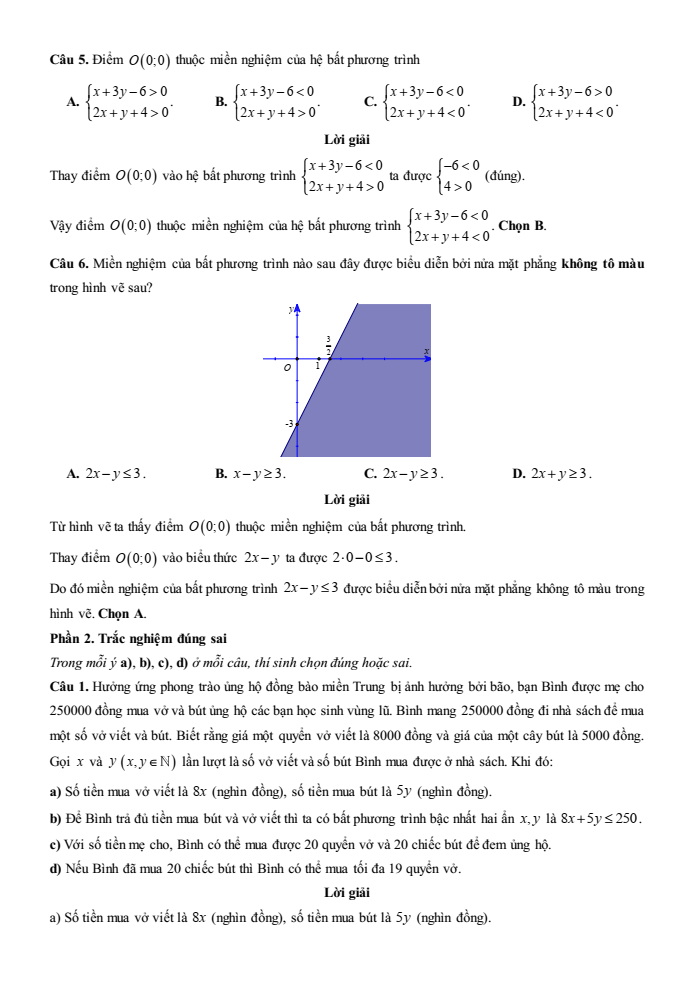Đề kiểm tra Toán 10 Cánh diều Chương 2 (có lời giải)