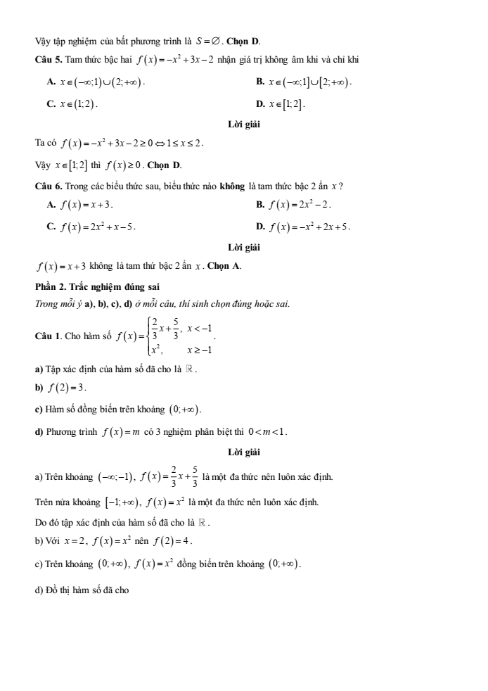 Đề kiểm tra Toán 10 Cánh diều Chương 3 (có lời giải)