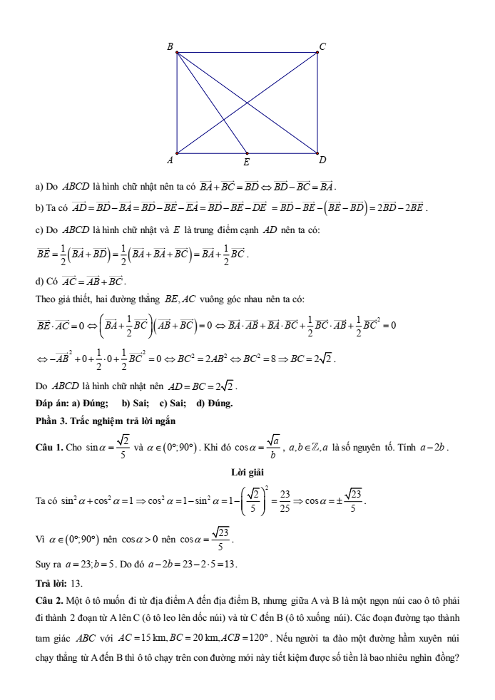 Đề kiểm tra Toán 10 Cánh diều Chương 4 (có lời giải)