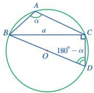 Cho tam giác ABC nội tiếp đường tròn tâm O, bán kính R và có BC = a