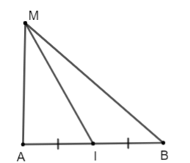 Cho I là trung điểm của đoạn thẳng AB và điểm M tùy ý. Chứng minh rằng