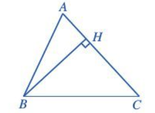 Cho tam giác ABC có AB = c, AC = b, BC = a. Kẻ đường cao BH