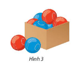Trong hộp có một số quả bóng màu xanh và màu đỏ có kích thước và khối lượng