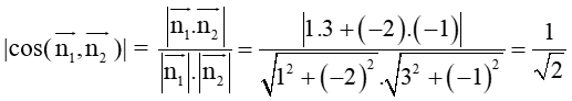 Tìm số đo của góc giữa hai đường thẳng d1 và d2 trong các trường hợp