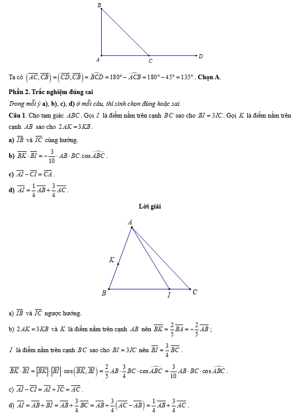 Đề kiểm tra Toán 10 Chân trời sáng tạo Chương 5 (có lời giải)