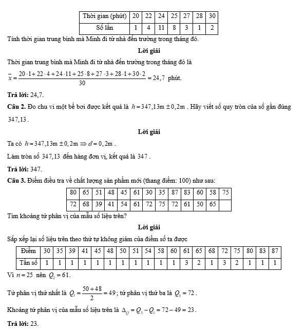 Đề kiểm tra Toán 10 Chân trời sáng tạo Chương 6 (có lời giải)
