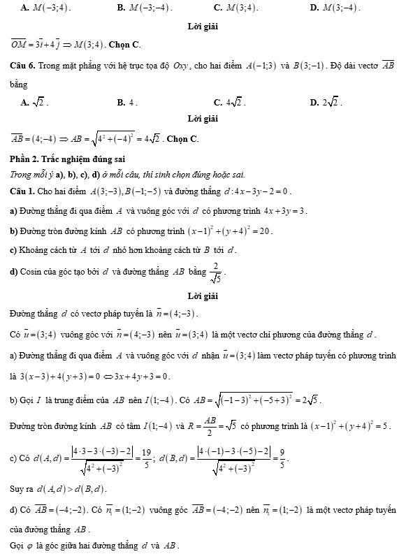 Đề kiểm tra Toán 10 Chân trời sáng tạo Chương 8 (có lời giải)