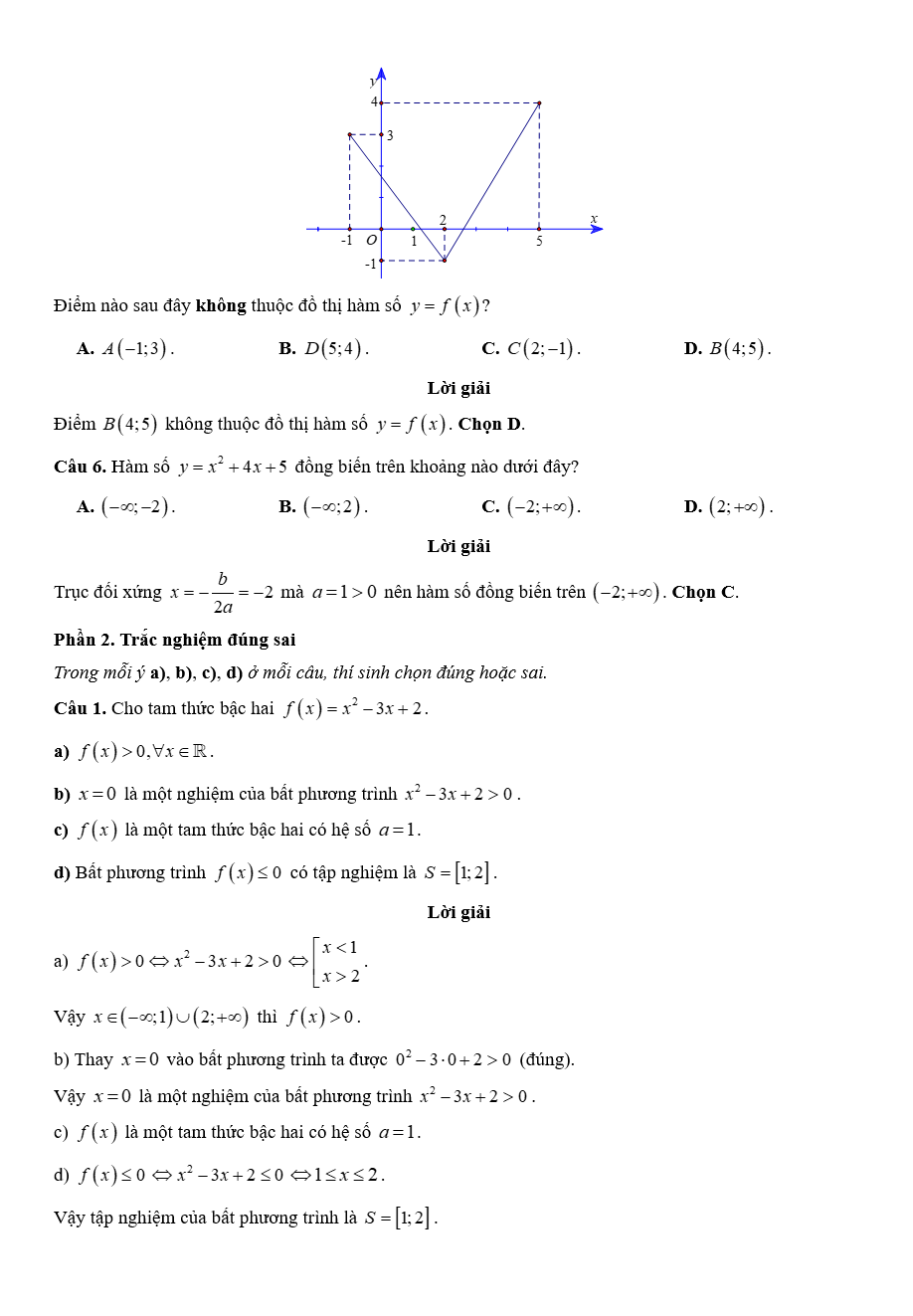 Đề kiểm tra Toán 10 Kết nối tri thức Chương 6 (có lời giải)