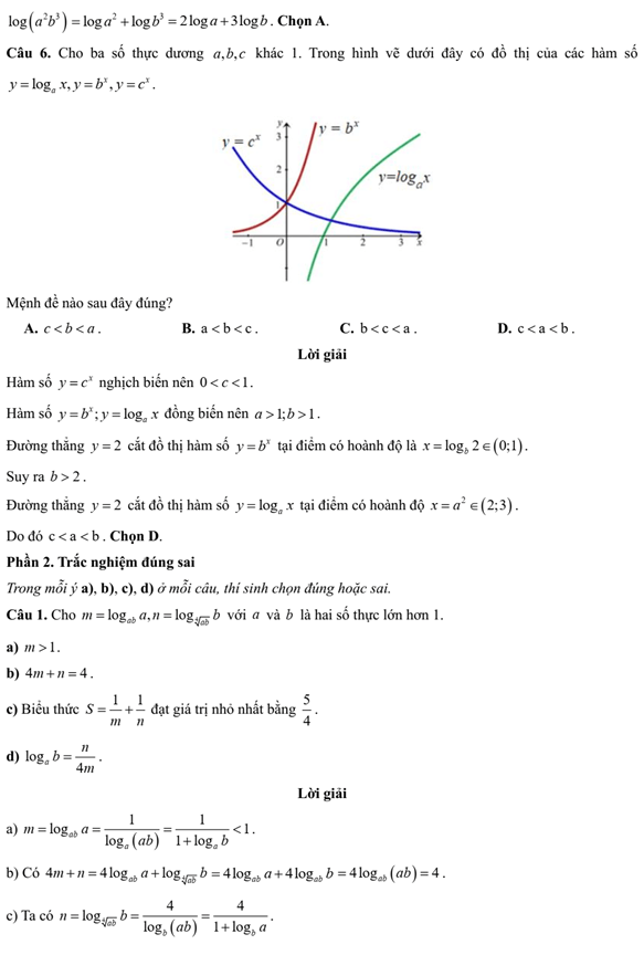 Đề kiểm tra Toán 11 Chân trời sáng tạo Chương 6 (có lời giải)
