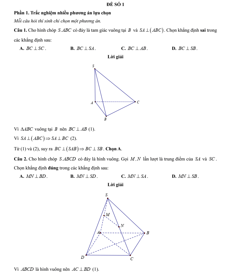 Đề kiểm tra Toán 11 Kết nối tri thức Chương 7 (có lời giải)