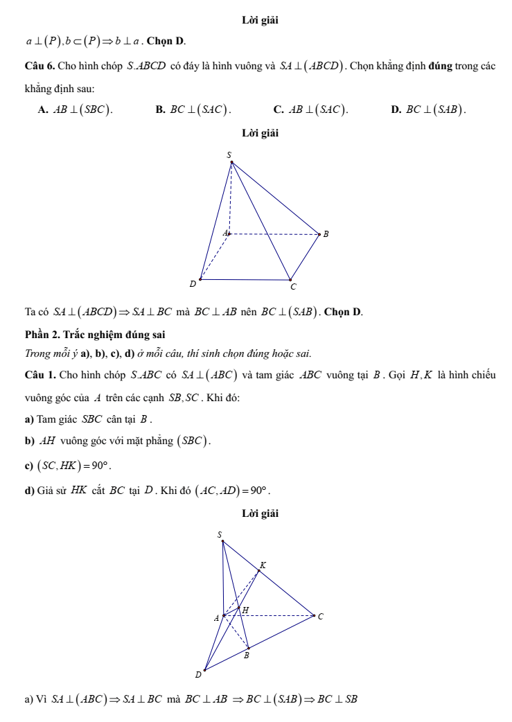 Đề kiểm tra Toán 11 Kết nối tri thức Chương 7 (có lời giải)
